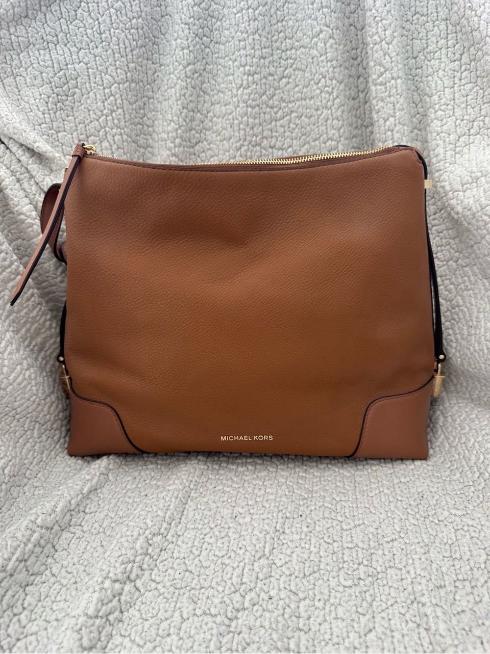 Michael Kors Crosby Brown Shoulder Bag NWT